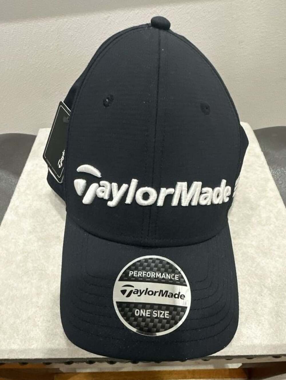 TaylorMade Tour Radar Black Adjustable Golf Hat Cap N7763901
